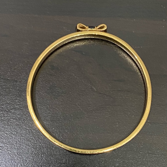 KATE SPADE Black Take A Bow Enamel Layering Stackable Bangle Bracelet - Picture 11 of 16